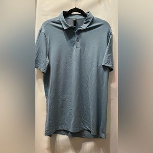 Lululemon Evolution Blue Polo Shirt Size large